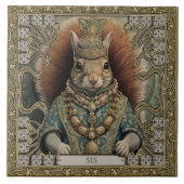 リス族の宝石パーソナライズされたの精霊 タイル (正面)
