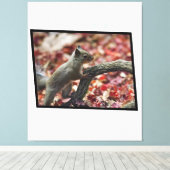 リス日本のル キャンバスプリント (インサイチュ (ウッドフロア))