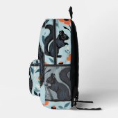 リス春の花アート プリントバックパック (右)