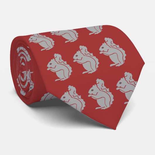 リス模様 ネクタイ (ロール)