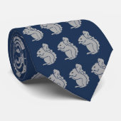 リス模様 ネクタイ (ロール)