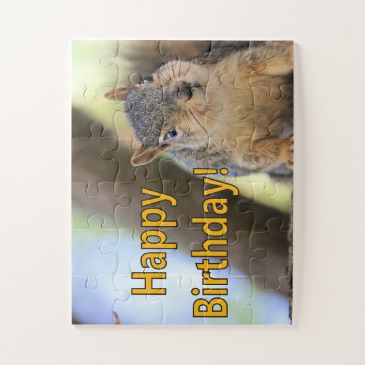 リス氏のハッピーバースデー ジグソーパズル (縦)