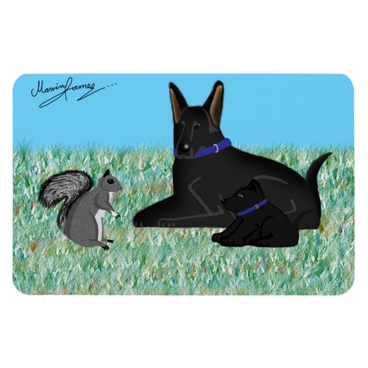 リス氏 – リス語の会話 マグネット (横)