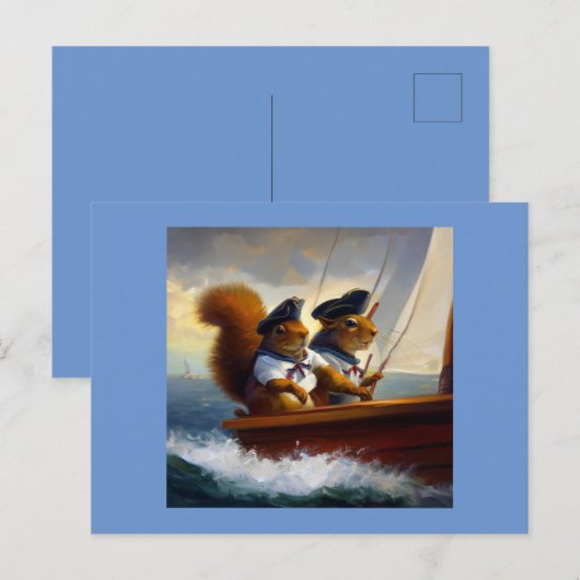 リス水兵 ポストカード (正面/裏面)