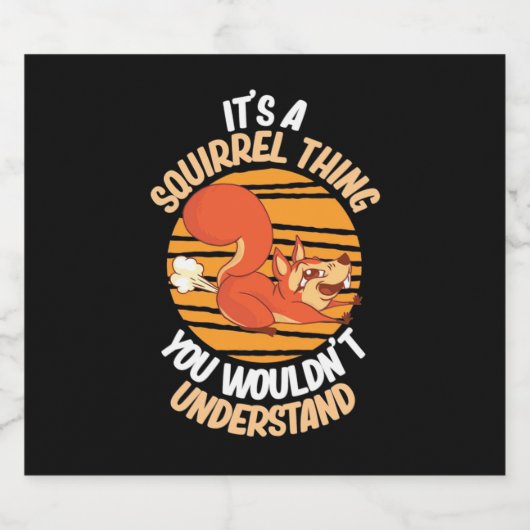 リス物だ ビールラベル (シングルラベル)