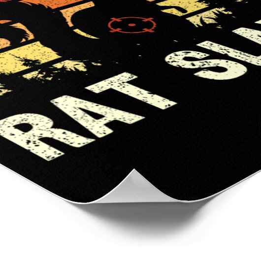 リス狩りツリーラットスレイヤーレトロリス ポスター (角)