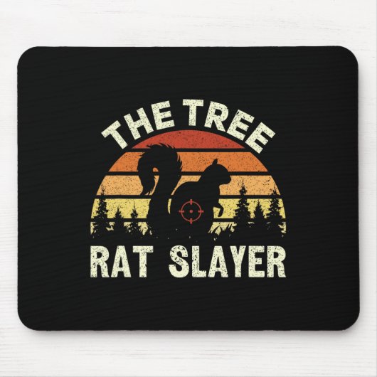 リス狩りツリーラットスレイヤーレトロリス マウスパッド (正面)