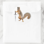 リス王ステッカー ラウンドシール (バッグ)