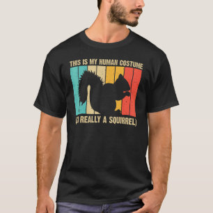 リス男性へル女性リスChipmunk 80s Tシャツ