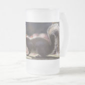 リス白熱［赤熱］光を放つと曇りマグカップ フロストグラスビールジョッキ (正面右)