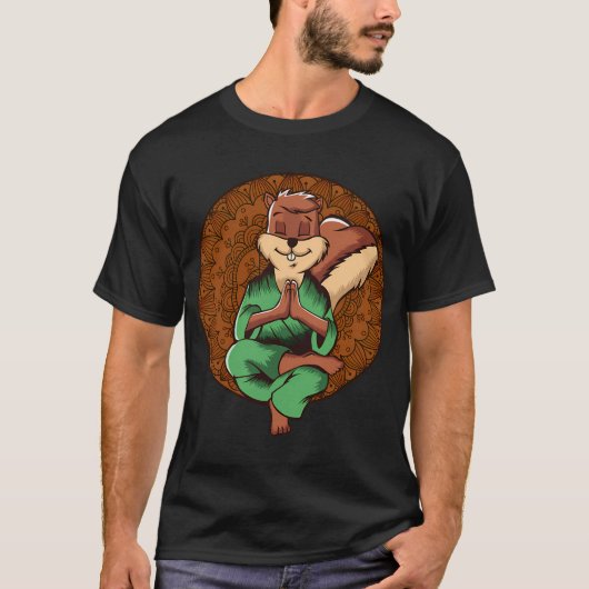 リス禅ヨガ Tシャツ (正面)