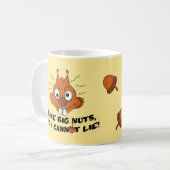 リス私は大きなナッツのパンが好き コーヒーマグカップ (正面左)