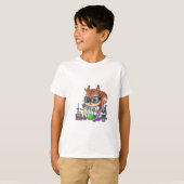 リス科学者ラボ実験キッズ Tシャツ (正面フル)