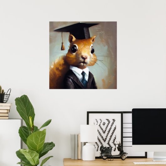 リス科 ポスター (ホームオフィス)