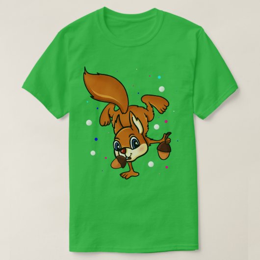 リス立て Tシャツ (デザイン正面)