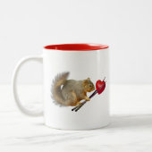 リス箸ハートマグ ツートーンマグカップ (左)