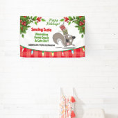 リス糸裁縫キルティングクラフトショー表示 横断幕 (インサイチュ)