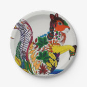 リス紙プレート ペーパープレート (正面)