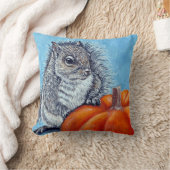 リス絵画カ クッション (ブランケット)