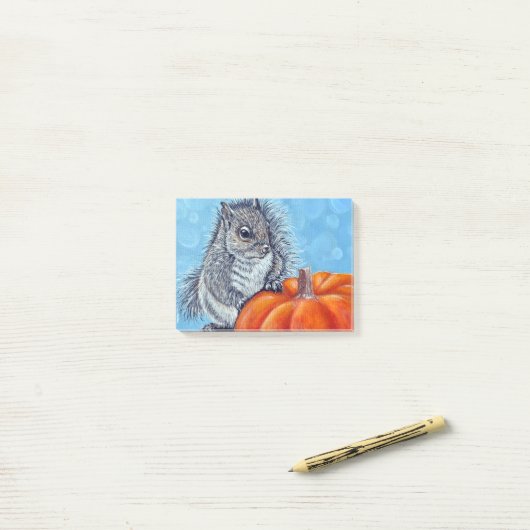 リス絵画カ ポストイット (デスク上)