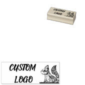 リス自然カスタムロゴ ラバースタンプ (押印)