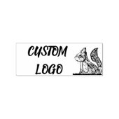 リス自然カスタムロゴ ラバースタンプ (インプリント)