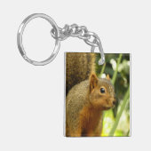 リス自然動物撮影ポートレート キーホルダー (正面左)