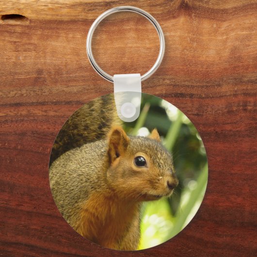リス自然動物撮影ポートレート キーホルダー (正面)