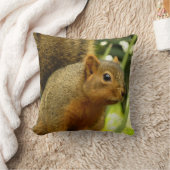 リス自然動物撮影ポートレート クッション (ブランケット)