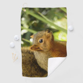 リス自然動物撮影ポートレート ゴルフタオル (インサイチュ)