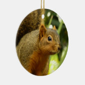 リス自然動物撮影ポートレート セラミックオーナメント (右)