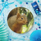 リス自然動物撮影ポートレート ペーパープレート (パーティー)