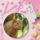 リス自然動物撮影ポートレート ペーパープレート (パーティー)