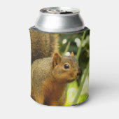 リス自然動物撮影ポートレート 缶クーラー (缶裏面)
