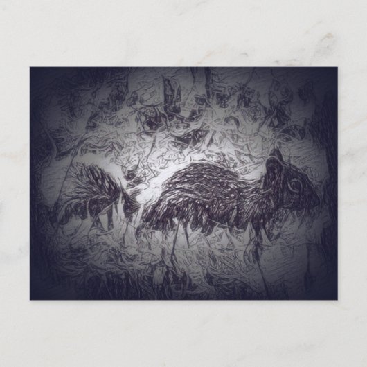 リス葉書 – ヤードクリッター ポストカード (正面)