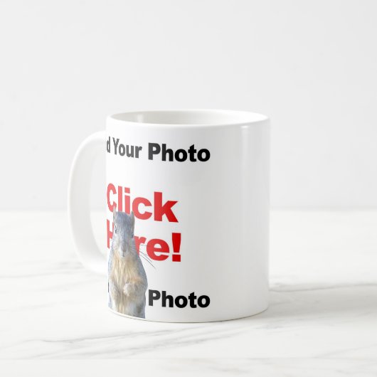 リス製のフォトボムカスタムを追加する写真を追加する コーヒーマグカップ (正面左)
