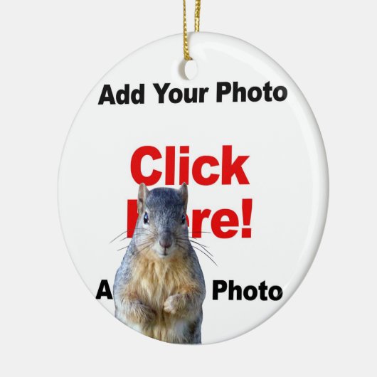 リス製のフォトボムカスタムを追加する写真を追加する セラミックオーナメント (左)