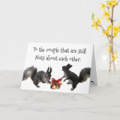 リス記念日カード カード (黄色い花)