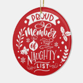 リス誇りを持ったトのメいけなンバ |写真おもしろい セラミックオーナメント (左)