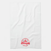 リス誇りを持ったト部のいけなクリスマス キッチンタオル (縦)