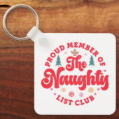 リス誇りを持ったト部のいけなクリスマス キーホルダー (正面)