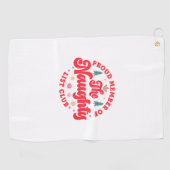 リス誇りを持ったト部のいけなクリスマス ゴルフタオル (横)