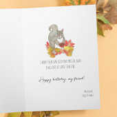 リス誕生日パイ カード