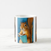 リス読ズ・ブックス水彩イラスト コーヒーマグカップ (中央)