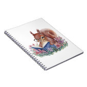 リス読ルの本が花で囲まれている ノートブック (右側)