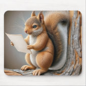 リス読ルの紙 マウスパッド (正面)