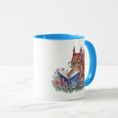 リス読ルの花壇の本 マグカップ (正面右)