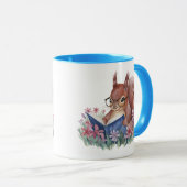 リス読ルの花壇の本 マグカップ (正面右)