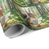 リス読ルの誕生日カード ラッピングペーパー (ロールコーナー)