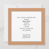 リス読ルの誕生日パーティー招待状 招待状 (裏面)